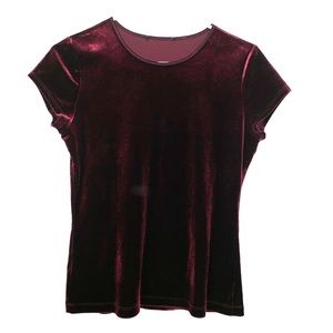 CLOSING- SEND OFFERS Velvet Burgundy Top